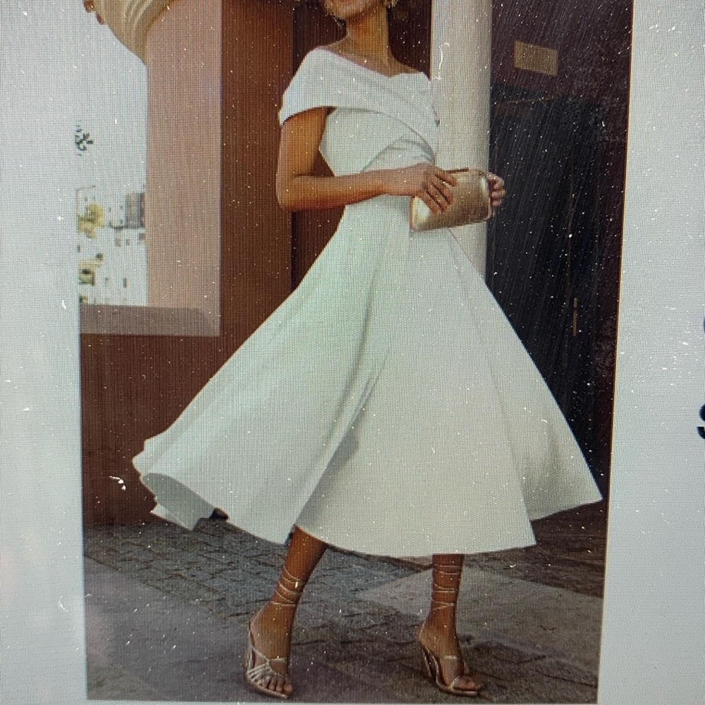 NWT! Cocktail or wedding dress, ivory, beautiful brand new